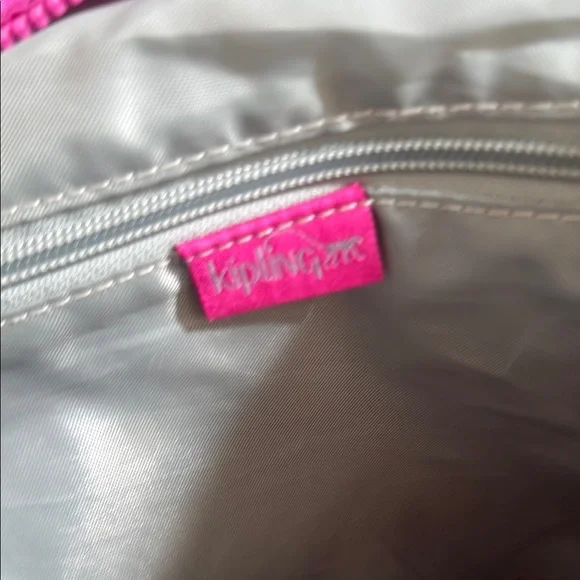 Kipling Pink Backpack with Adjustable Straps and Ruched Details - Picture 10 of 14